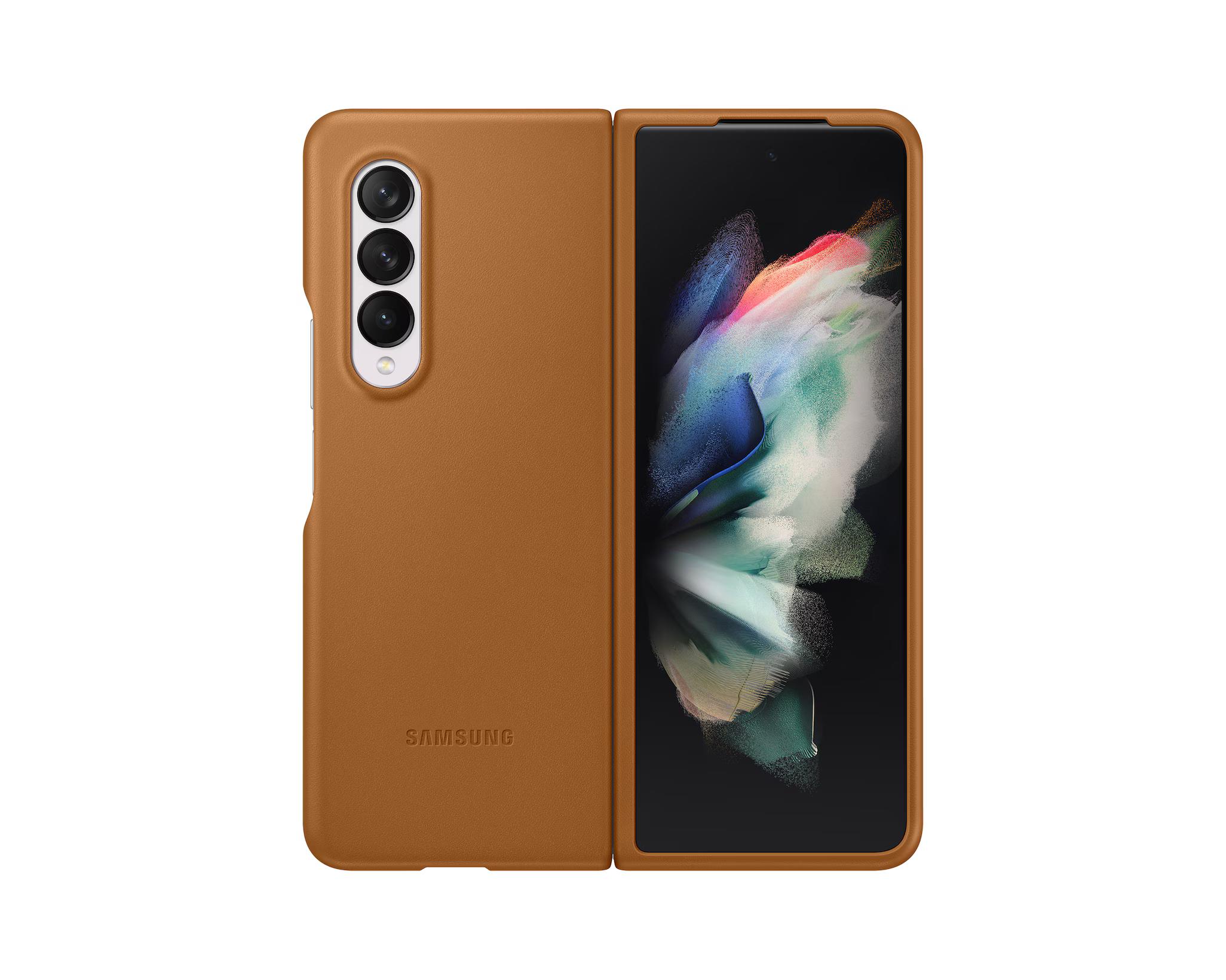 LEATHER COVER FLIP GALAXY Z FOLD 3