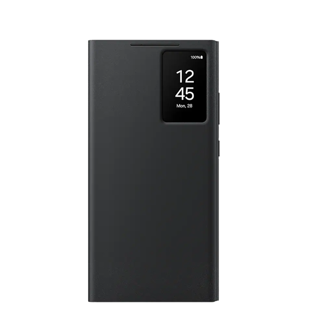Étui Smart View avec porte-carte pour Galaxy S24 Ultra B
