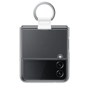 Coque transparente Galaxy Z Flip4 avec anneau