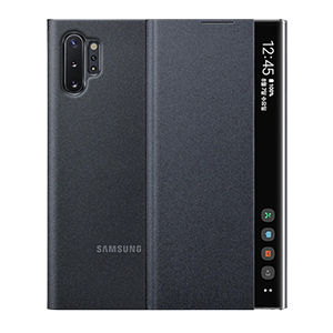 L'Étui Clear View Protection élégante pour Galaxy Note10 Black